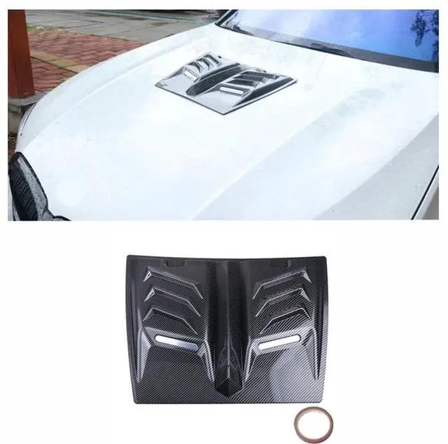 Alt view image 3 of 5 - Yingshan Universal Car Exterior Hood Vent Scoop Cover  Air Intake Grille Inlet Trim