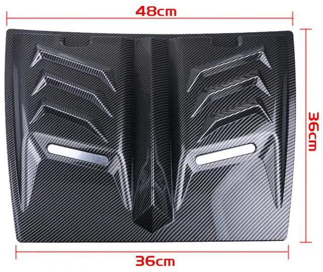Alt view image 5 of 5 - Yingshan Universal Car Exterior Hood Vent Scoop Cover  Air Intake Grille Inlet Trim
