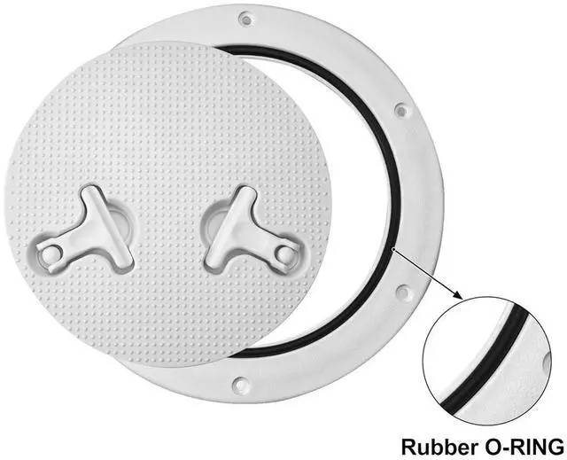 Alt view image 4 of 5 - Yingshan 8 Inch Boat Inspection Deck Plate Hatch Marine Inspection Hatch with Cover White