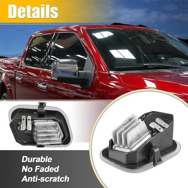 Alt view image 4 of 5 - Acaigel TWO Side Puddle Light Custom FL3Z13B374B For Ford F-150 F-250 F-350 Super Duty