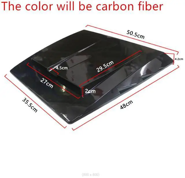 Main image of Acaigel Universal Car Exterior Hood Vent Scoop Cover  Air Intake Grille Inlet Trim