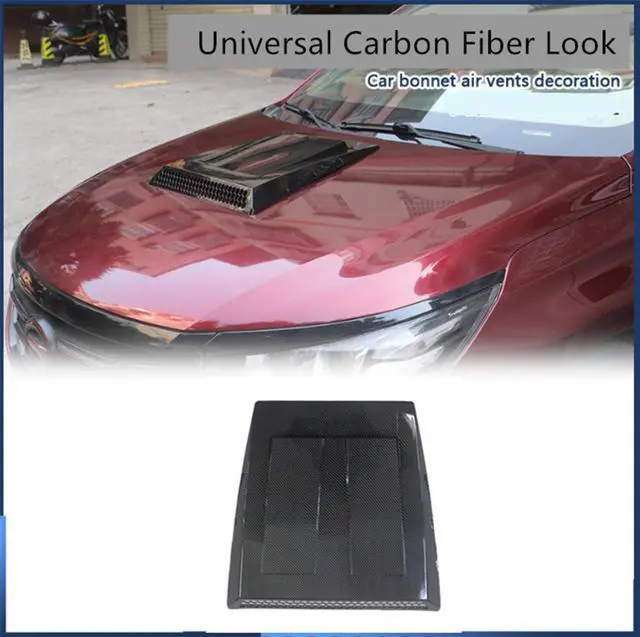 Alt view image 4 of 5 - Acaigel Universal Car Exterior Hood Vent Scoop Cover  Air Intake Grille Inlet Trim