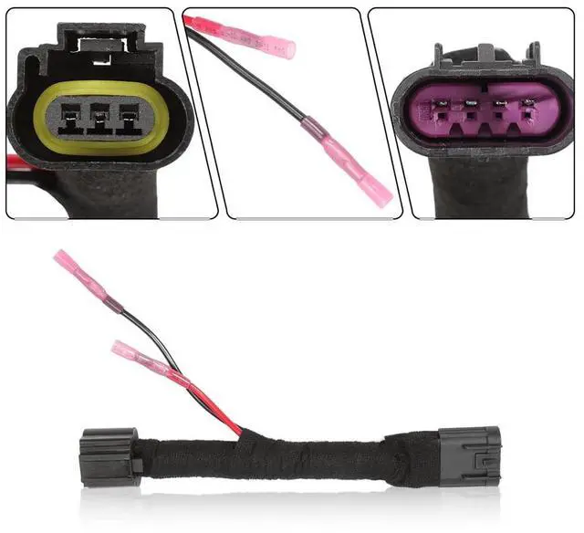 Alt view image 4 of 5 - Acaigel 2pcs Headlight Conversion Harness LHP-CMR10-TM For Chevy Camaro 2010-2013 6th Gen