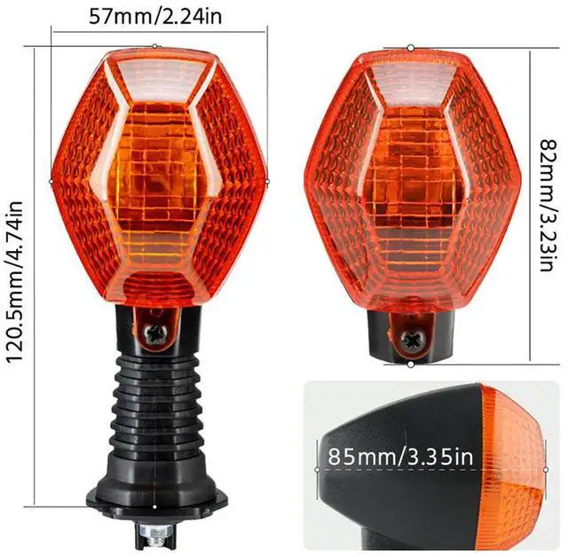 Alt view image 2 of 5 - Acaigel 2pcs Turn Signal Light Indicator Lamp For SUZUKI DRZ400  DL 1000 V-STROM DL 650 V-STROM