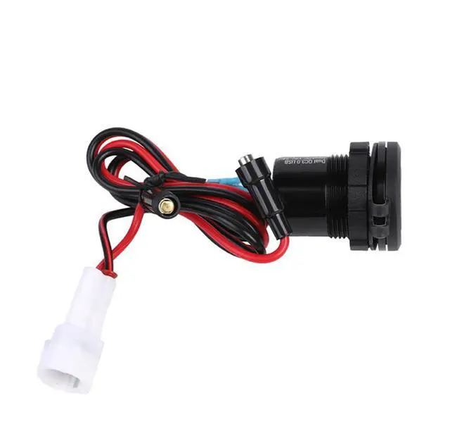 Alt view image 3 of 5 - Acaigel 3.0 Quick Charger Dual USB Power Connector Socket with Voltage Display For Yamaha Tenere 700 Rally