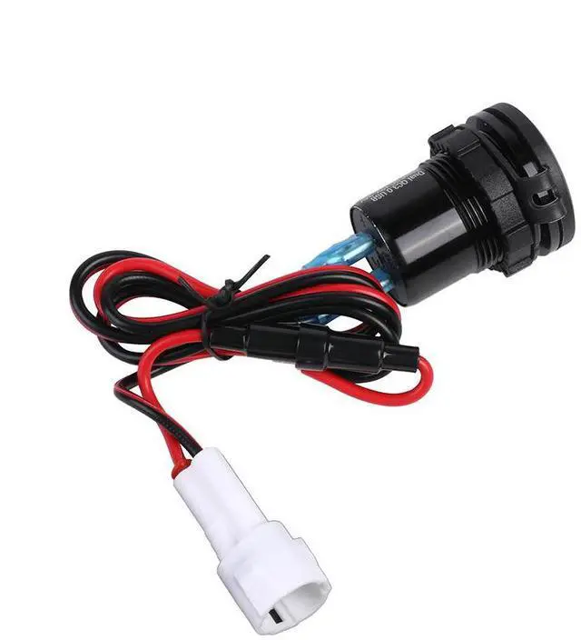 Alt view image 4 of 5 - Acaigel 3.0 Quick Charger Dual USB Power Connector Socket with Voltage Display For Yamaha Tenere 700 Rally