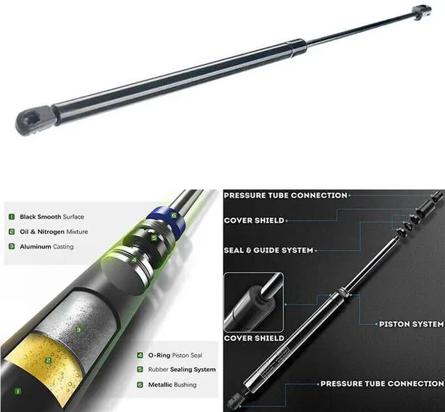 Main image of Yingshan Front Hood Lift Supports Shocks Struts for Jeep Grand Cherokee WK2 Dodge 11-22