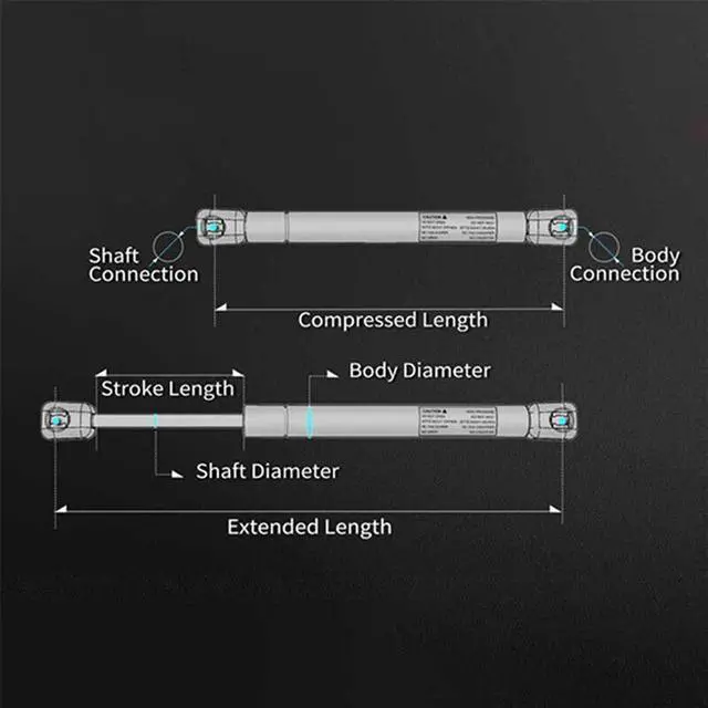 Alt view image 4 of 5 - Yingshan Front Hood Lift Supports Shocks Struts for Jeep Grand Cherokee WK2 Dodge 11-22