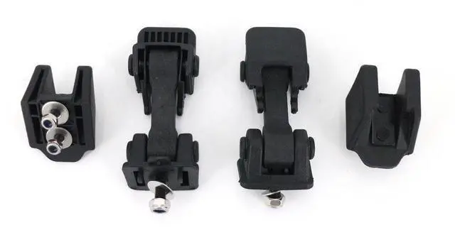 Alt view image 4 of 7 - Yingshan Pair Front Hood Latch Catch & Bracket for Jeep Wrangler TJ 97-06