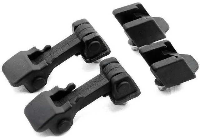Alt view image 3 of 7 - Yingshan Pair Front Hood Latch Catch & Bracket for Jeep Wrangler TJ 97-06