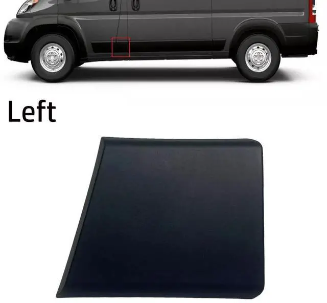 Alt view image 3 of 6 - Yassdwbn Left Front Side Body Trim Molding For Ram Promaster 1500-3500 2019-2024