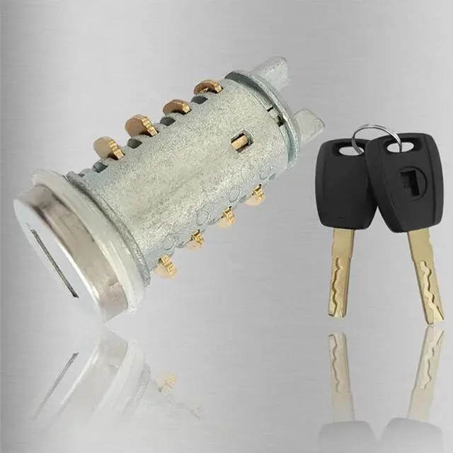 Main image of Yingshan 71771348 Door Lock Barrel Cylinder With 2 Keys For Fiat