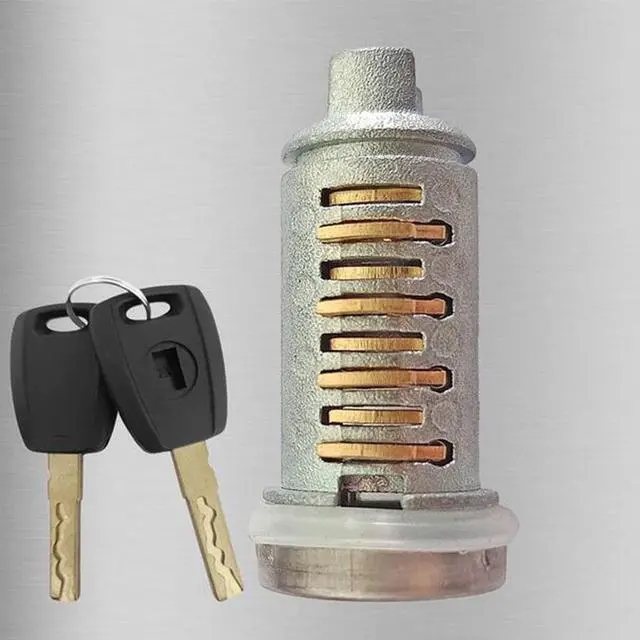 Alt view image 4 of 5 - Yingshan 71771348 Door Lock Barrel Cylinder With 2 Keys For Fiat