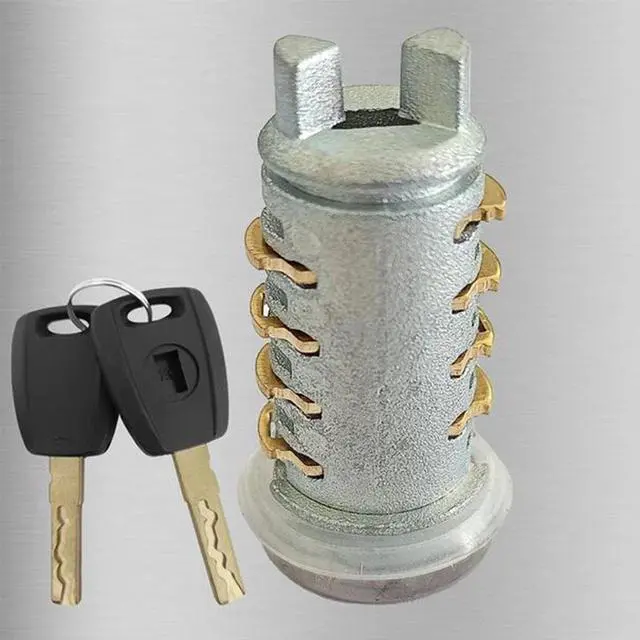 Alt view image 5 of 5 - Yingshan 71771348 Door Lock Barrel Cylinder With 2 Keys For Fiat