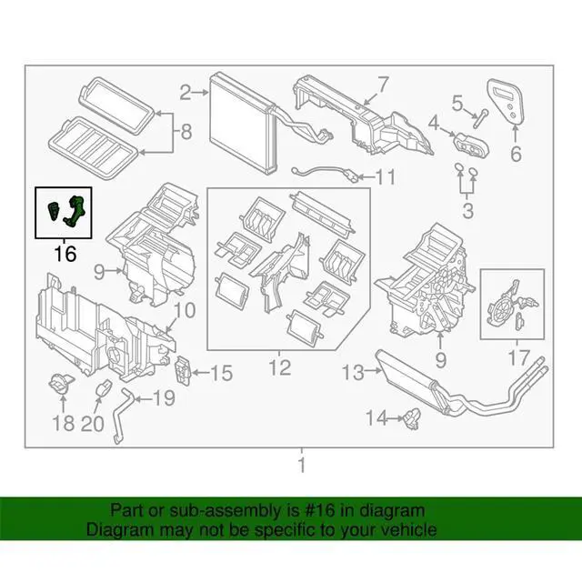 Alt view image 3 of 5 - Yingshan Temperature Link Set Assembly New For Mazda 3 (2014-2018) BHS261A20A