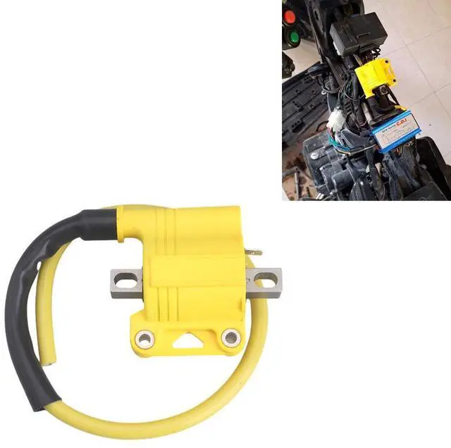 Alt view image 3 of 5 - Furulu 2T/4T Motorcycle Ignition Coil  For ATV Scooter Go Kart Dirt Bike Yamaha Engine Ignition
