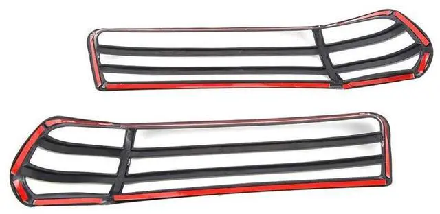 Alt view image 5 of 7 - Acaigel Front Wheel Eyebrow Lamp Cover Trim Glossy Black For Jeep Wrangler 2018-2022 US