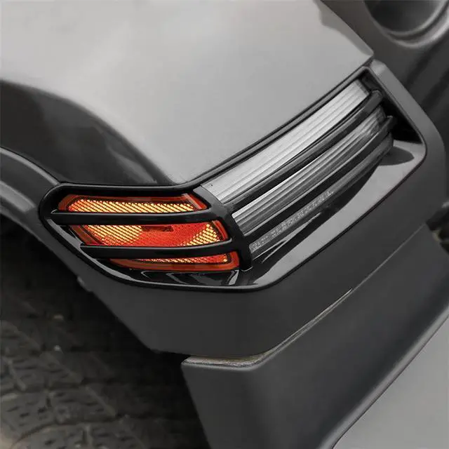 Alt view image 4 of 7 - Acaigel Front Wheel Eyebrow Lamp Cover Trim Glossy Black For Jeep Wrangler 2018-2022 US