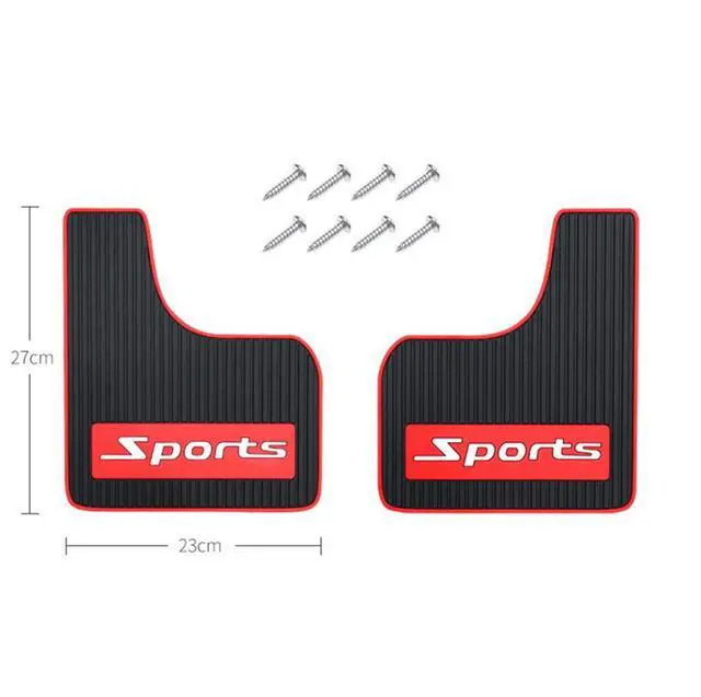Alt view image 2 of 7 - Acaigel 2Pcs Sports  Mud Flaps Mudflaps Splash Guards Fender Flares Front Rear For Car Pickup Suv Van Truck