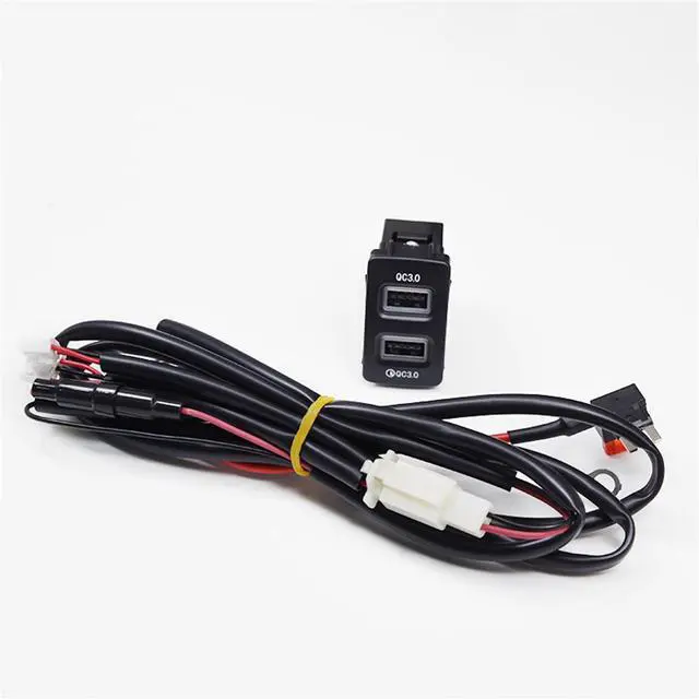 Alt view image 5 of 5 - Yingshan 18W Car Charger Dual-Usb Qc3.0 Fast Charging For Honda Fit City Civic