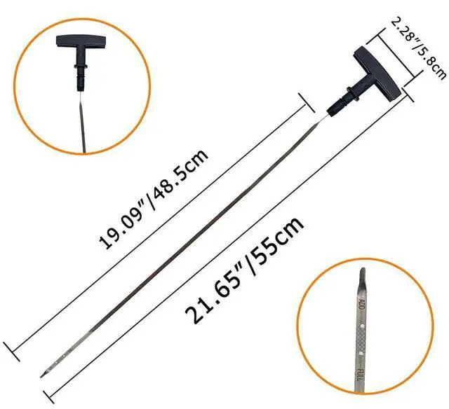 Alt view image 4 of 6 - Yassdwbn Engine Oil Dipstick For Ford Escape 2001-2003 Focus 2000 2001 2002-2004 L4 2.0L