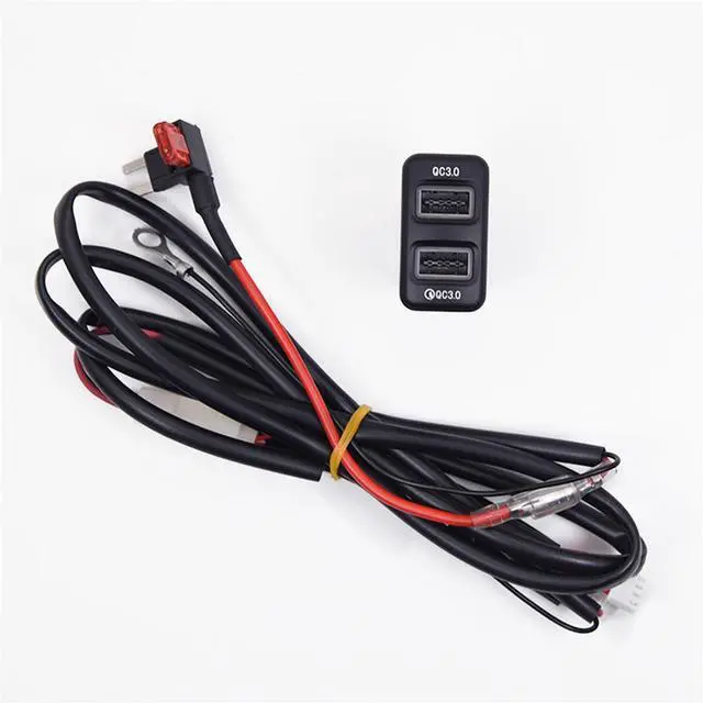 Alt view image 5 of 7 - Yassdwbn 18W Car Charger Dual-Usb Qc3.0 Fast Charging For Toyota Tacoma Fj Cruiser Hilux