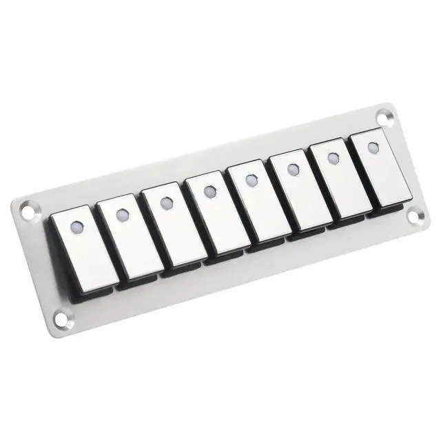 Alt view image 3 of 5 - Furulu 8 Rocker Switch Panel Switch Panel With Led Light For Boat Car