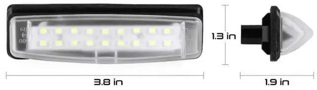 Alt view image 4 of 5 - Acaigel 2X Led License Plate Light Rear Lamps Tag 6000K For Toyota Yaris Sedan 2007-2012