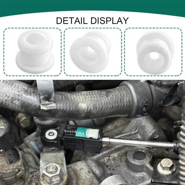 Alt view image 5 of 5 - Yingshan 10Pcs Shifter Cable Bushing For Ford Escape Gear End Connector Sleeve Repair Kit