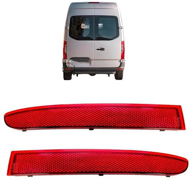 Alt view image 2 of 6 - Yingshan Left Right Rear Side Reflector Bumper For Mercedes Sprinter W907 W910
