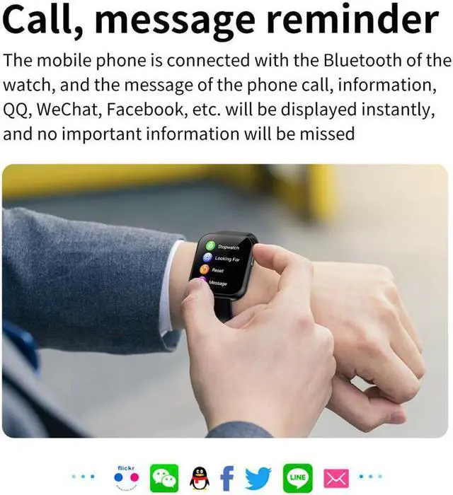 Alt view image 3 of 7 - 2020 Smart Watch Bluetooth Call Heart Rate Blood Pressure Monitor Fashion Watch Simple Smart Bracelet