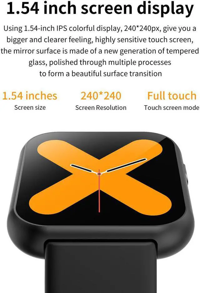 Alt view image 7 of 7 - 2020 Smart Watch Bluetooth Call Heart Rate Blood Pressure Monitor Fashion Watch Simple Smart Bracelet