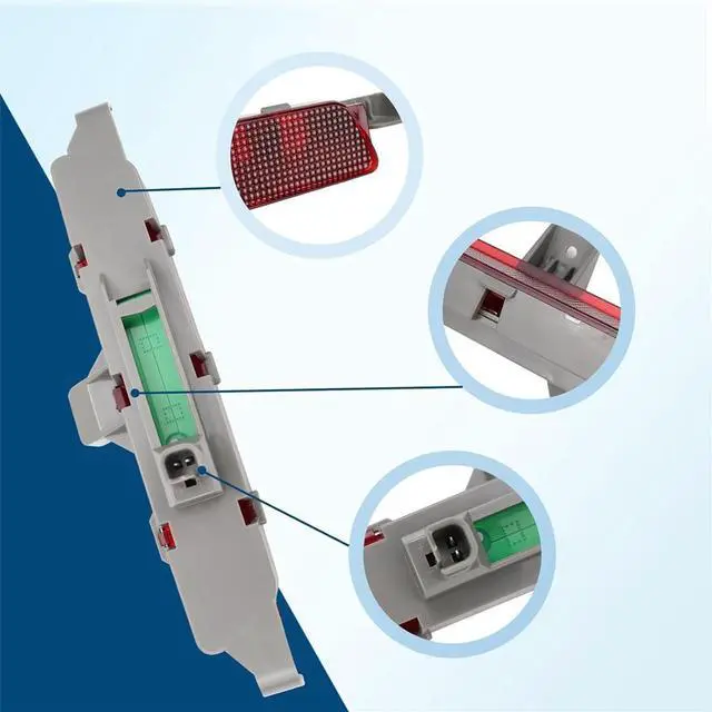 Alt view image 4 of 7 - Yingshan Rear High Mount Third Brake Light Lamp 15271122 For Chevrolet Malibu 2008-2012