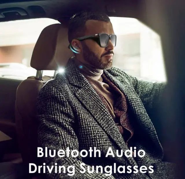 Alt view image 5 of 6 - Tugau Audio Sunglasses polarised lenses fashion frame built in Bluetooth5.0 TWS directional earphones UV protection square frame sunglasses masculine sunglasses