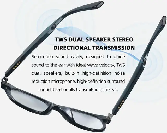 Alt view image 6 of 7 - TUGAU Auto dimming0.01s LCD smart glasses Polarized Bluetooth5.0 TWS Directional Audio Music Phonecall Sari IP66 waterproof 13 Mins magnetic fast charge TR90 superlight Textured hinge Inspired design