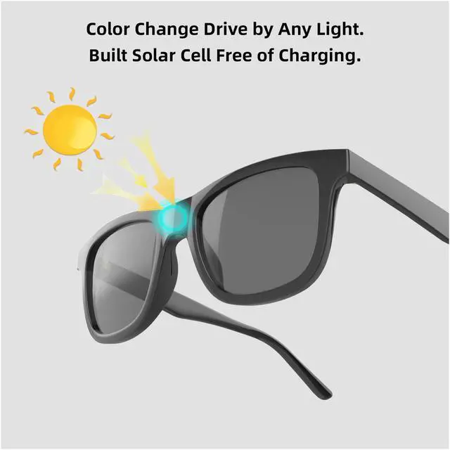 Alt view image 5 of 6 - Instant auto dimming sunglasses fashion icon polarised UV protection lightweight fashion look outfit bot