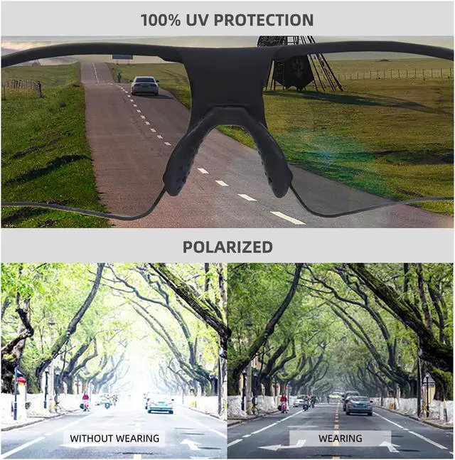 Alt view image 5 of 7 - TUGAU auto dimming Sport Sunglasses Safety Goggles polarised Glasses Eye Protection cycling goggles glasses hiking glasses