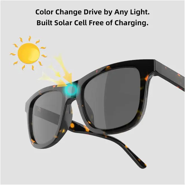 Alt view image 3 of 5 - Instant auto dimming sunglasses fashion icon polarised UV protection lightweight fashion look outfit bot