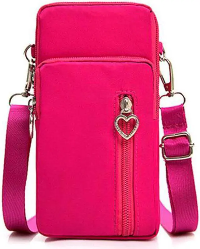 Alt view image 3 of 6 - Crossbody Bag Waterproof - Rose Red