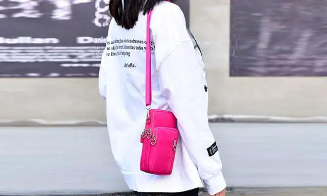 Alt view image 5 of 6 - Crossbody Bag Waterproof - Rose Red