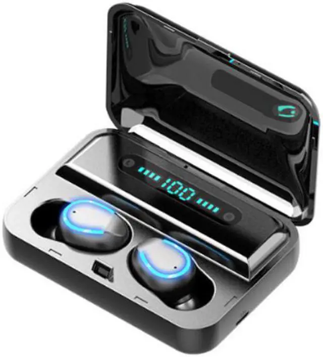 Main image of Bluetooth 5.0 Dual Call Power Sports Earphones: Black