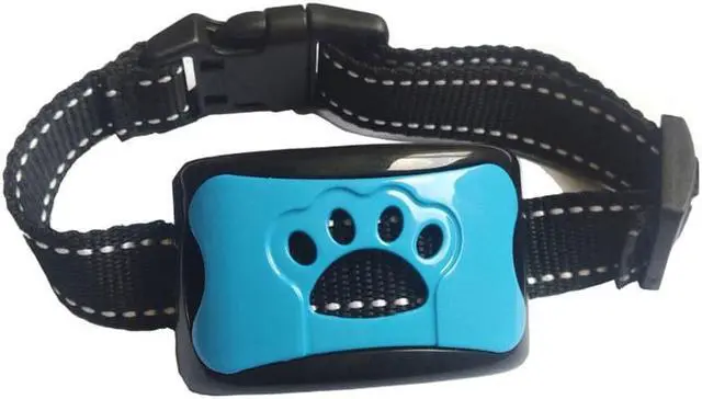 Alt view image 2 of 2 - Rechargeable Dog Bark Collar - Humane, No Shock Barking Collar Adjustable - Black with Blue