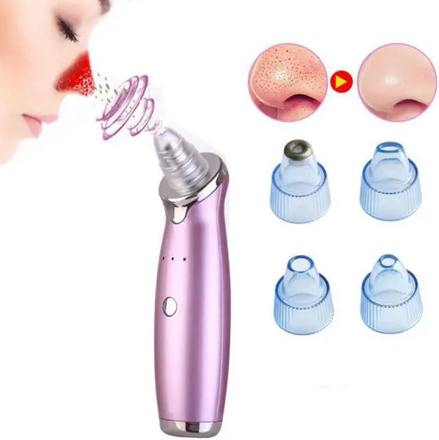 Alt view image 3 of 6 - Electric Blackhead Suction Acne Extractor - Rose Red