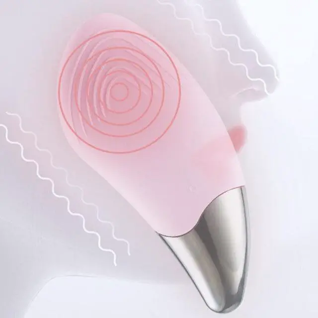 Alt view image 3 of 4 - Ultrasonic Electric Silicone Face Cleansing Brush - Pink