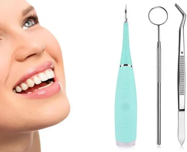 Alt view image 3 of 6 - Electric Sonic Dental Calculus Plaque Remover Tool Kit - Pink - Keep Your Teeth And Gums in Great Shape and Achieve Best Oral Health Care Using This Electric Dental Calculus Remover