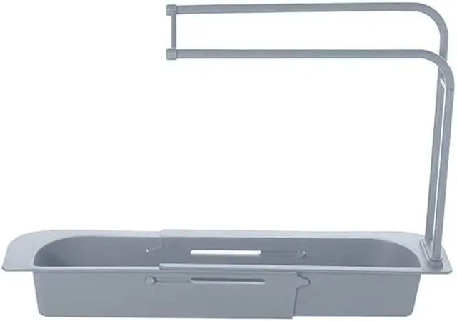Alt view image 2 of 4 - Telescopic Sink Storage Rack - Grey