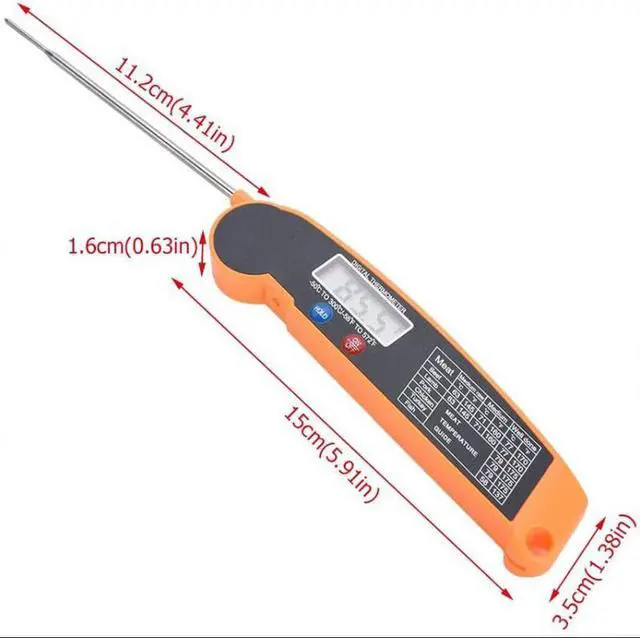 Alt view image 7 of 7 - Digital Meat Thermometer - Black