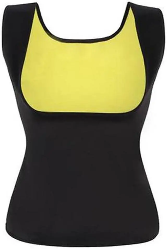 Alt view image 2 of 4 - Ultra Sweat Sauna Vest - Black & Yellow - XXL