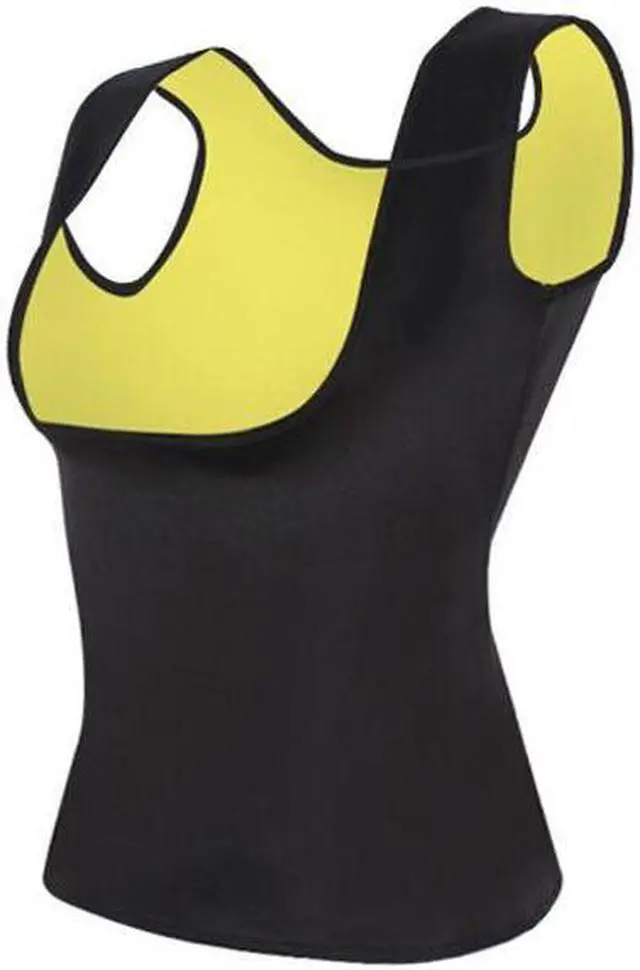 Alt view image 3 of 4 - Ultra Sweat Sauna Vest - Black & Yellow - XXL