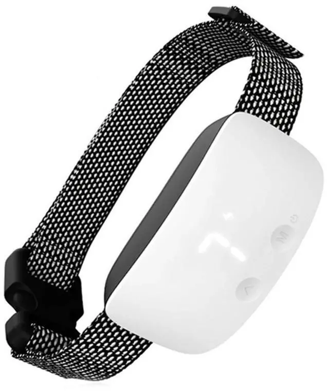 Alt view image 2 of 3 - Rechargeable Anti-Barking Dog Training Collar  with Sound & Vibration Control - White